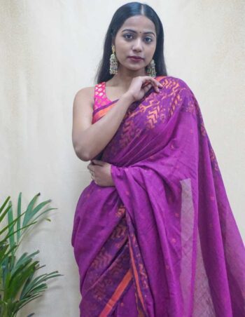 Soft-Silk-Cotton-Sarees-Pure-Magenta-three