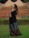 Black-Cotton-Silk-Saree-With-Luxurious-Golden-Border-two