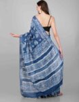 Plain-Linen-Sarees-Blue-Handloom-Saree-ONE