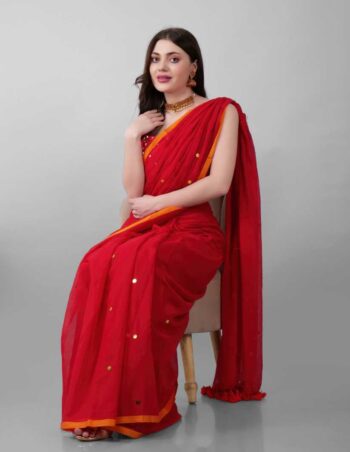 Pure-Mulmul-Cotton-Sarees-Sequins-Saree-four